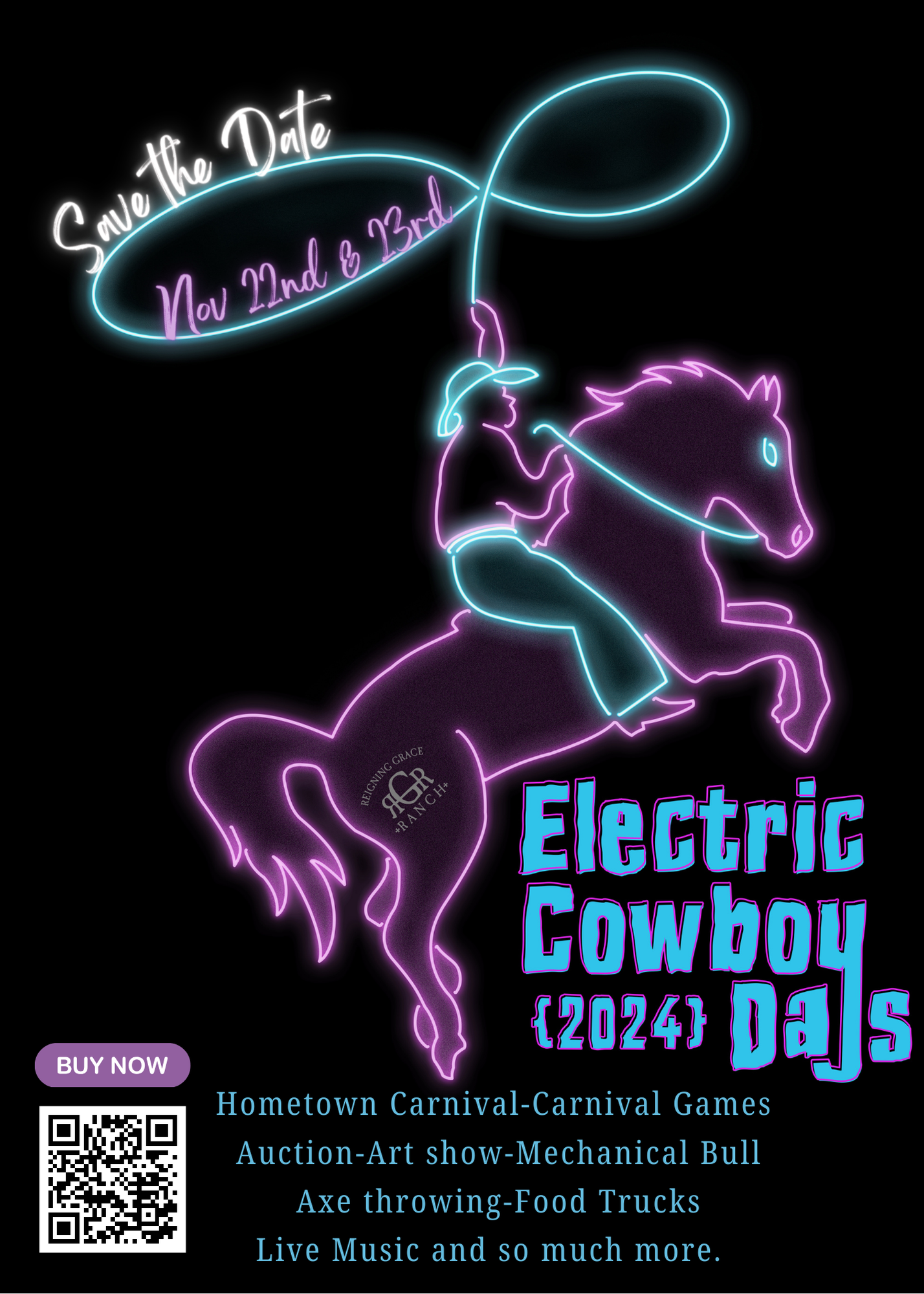 Experience the Magic of Electric Cowboy Days at Reigning Grace Ranch!